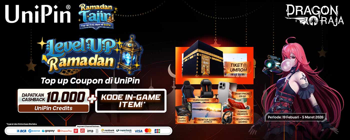 Level Up Ramadan dengan Dragon Raja! Top Up dan Dapatkan Kode In-Game Item dan Hadiah Menarik Lainnya!